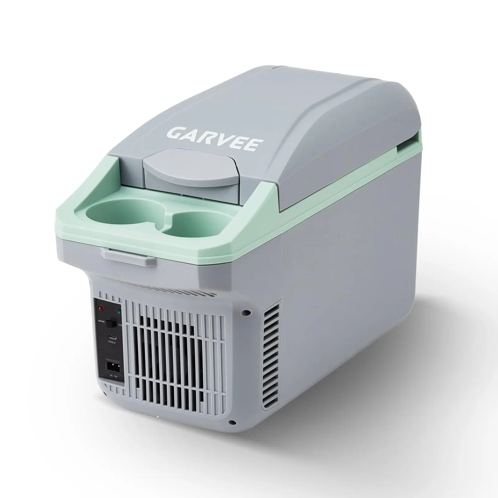 8L Electric Cooler & Warmer Mini Fridge, 12V Car/Truck & 110V Home, Portable Thermoelectric Food Drink Box Auto-Lock Handle