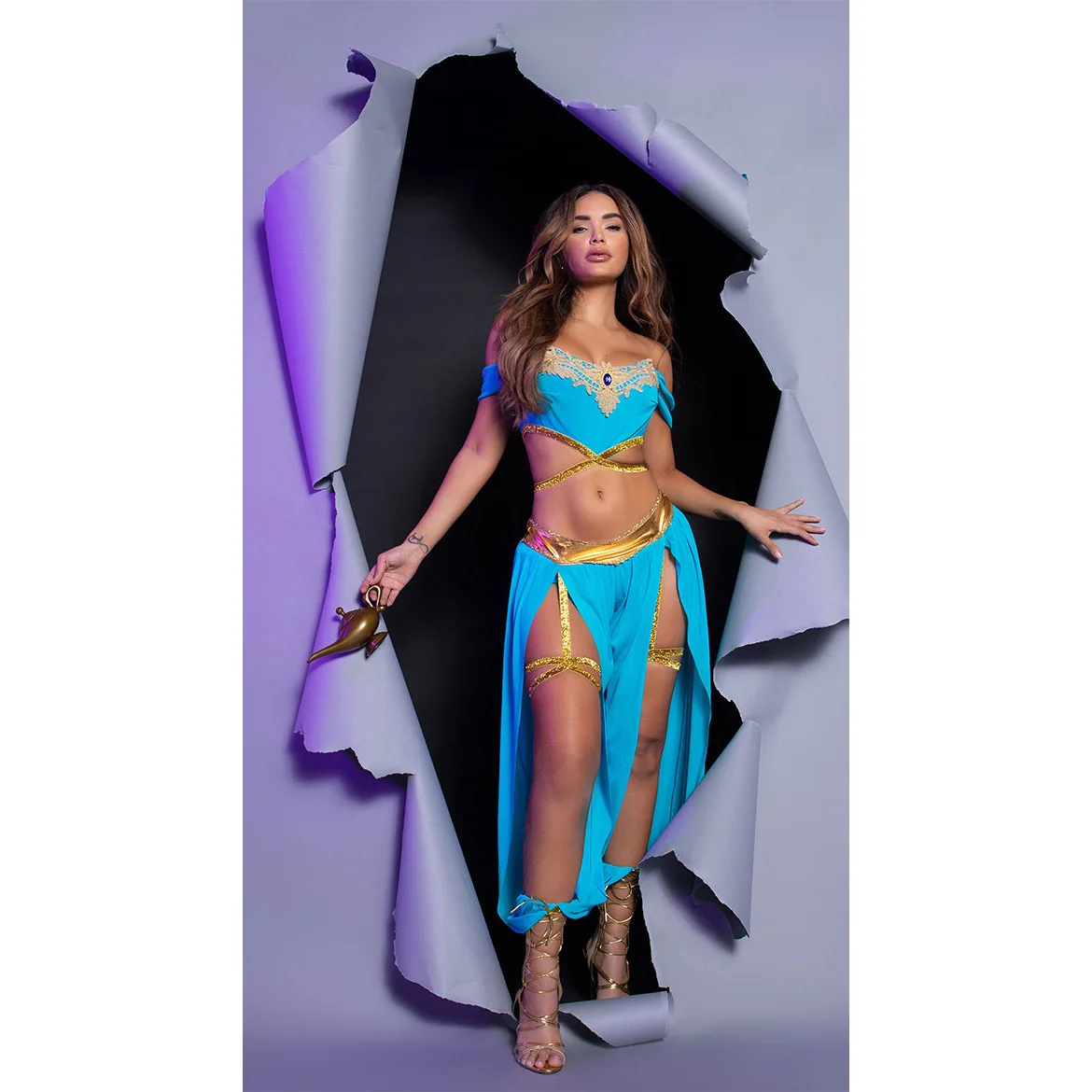 Halloween Costume Sexy Western Dance Aladdin Peacock Princess Greek Goddess Cosplay Costume holiday party costume - view 5