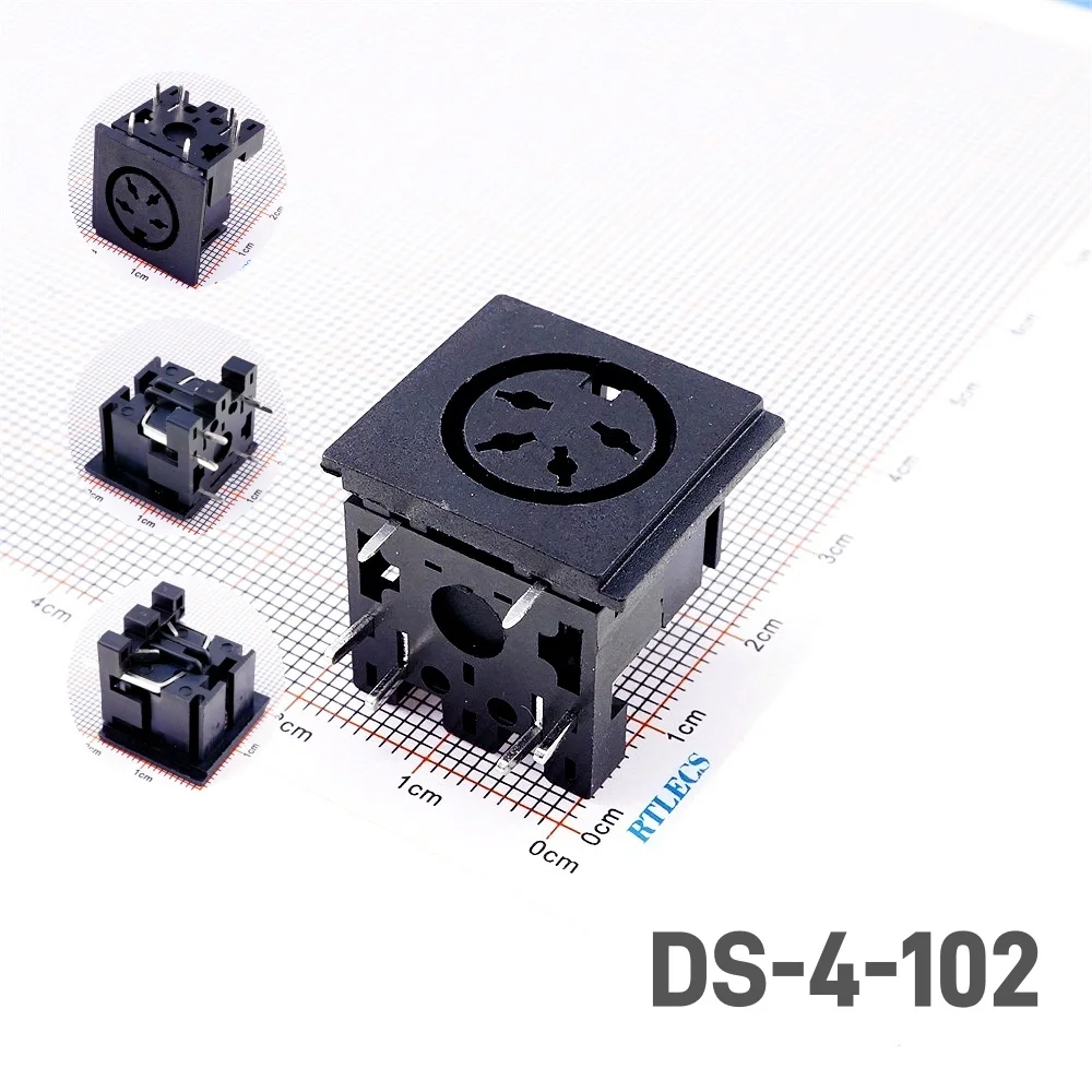 Din Socket 2 3 4 5 6 7 8 Position Female 13 Pin PCB Right Angle Through Holes SDS-J DS Power Jack 2A 110V Circular Receptacle