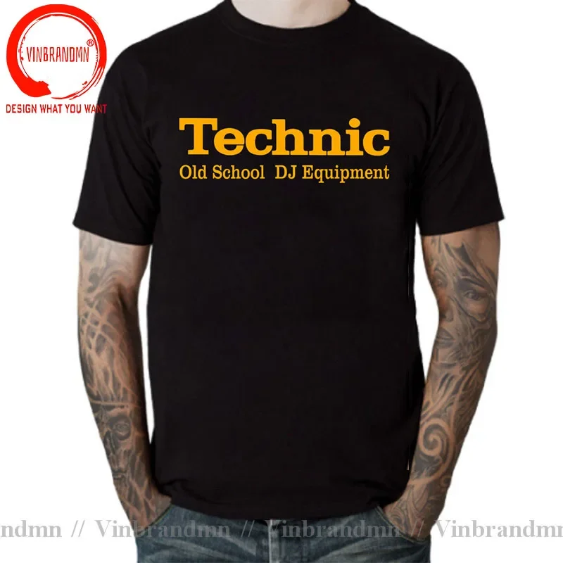 New Summer Classic T Shirt Technics Old School DJ Equipment T-Shirts Graphic Clothing Short Sleeves Tshirt Cotton Tops Tee Shirt