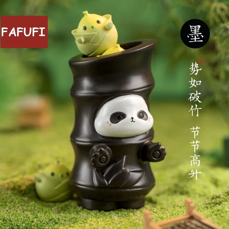 Palace Museum Cultural Creativity Panda Mobao Animal Action Figure Office Home Desktop Decoration Lovely Friend Ornaments Gift