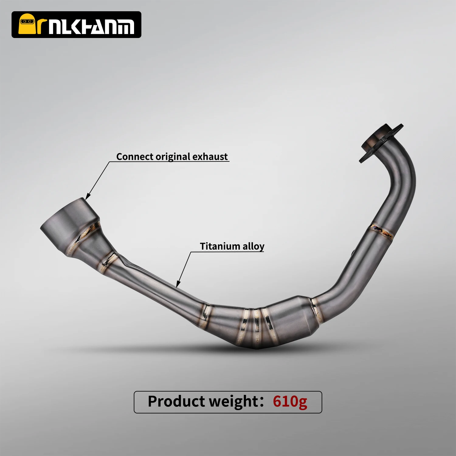 لتعديل نظام عادم الدراجة النارية duke390 RC390 Ti. وصلة أمامية من سبيكة الشريحة الأصلية لـ KTM duke390 RC390 20-23 #2