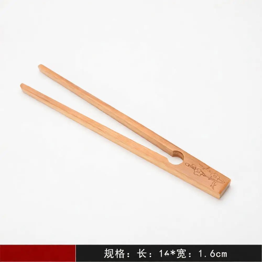 Carbonized Bamboo Tea Tongs Chinese Retro Style Kung Fu Tool Durable Handcrafted Clip For Tea Cup Experience
