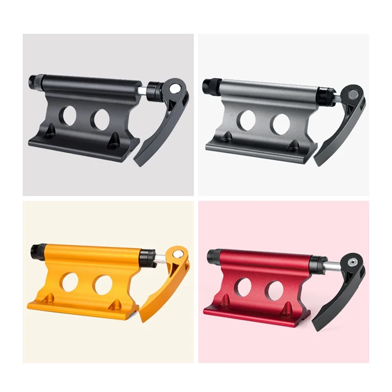 Bicycle Bike Front Fork Quick Release Retaining Clip Dismountable Attaching Clamp Portable Cycling Part Black-A79M view 5