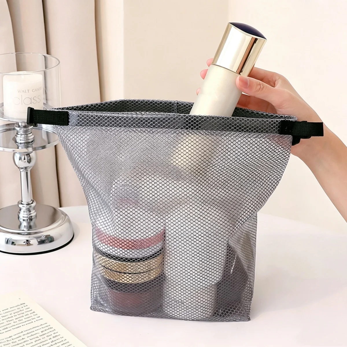 Waterproof Storage Bag, Fitness Clothing, Swimming Bathroom, Large Capacity Drawstring, Men's And Women's Outdoor Toiletries Bag