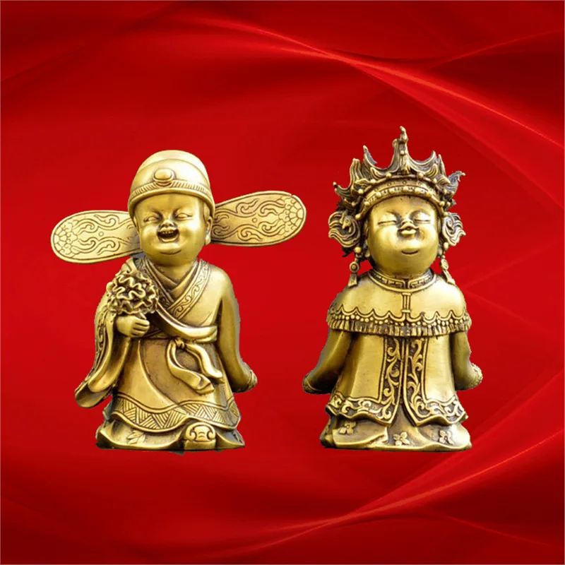 Wedding Gift Creative Personality Romantic Wedding Dolls Perfect Match Golden Boy and Girl Best Friends Wedding Gift