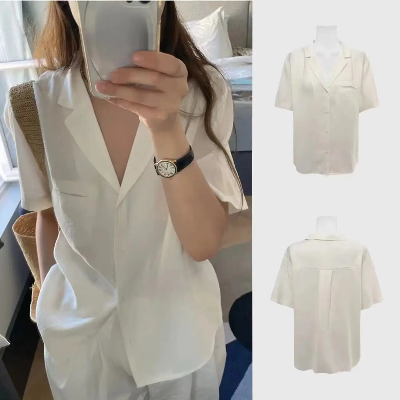 Casual White irt ort Sve Women's Faion Summer 2025 Loose Fit Basic Versatile Simple Sle Suit Collar Breathable Thin:Casual White irt ort Sve Women's Faion Summer 2025 Loose Fit Basic Versatile Simple Sle Suit Collar Breathable Thin:Casual White irt ort Sve Women's Faion Summer 2025 Loose Fit Basic Versatile Simple Sle Suit Collar Breathable Thin:Casual White irt ort Sve Women's Faion Summer 2025 Loose Fit Basic Versatile Simple Sle Suit Collar Breathable Thin:Casual White irt ort Sve W