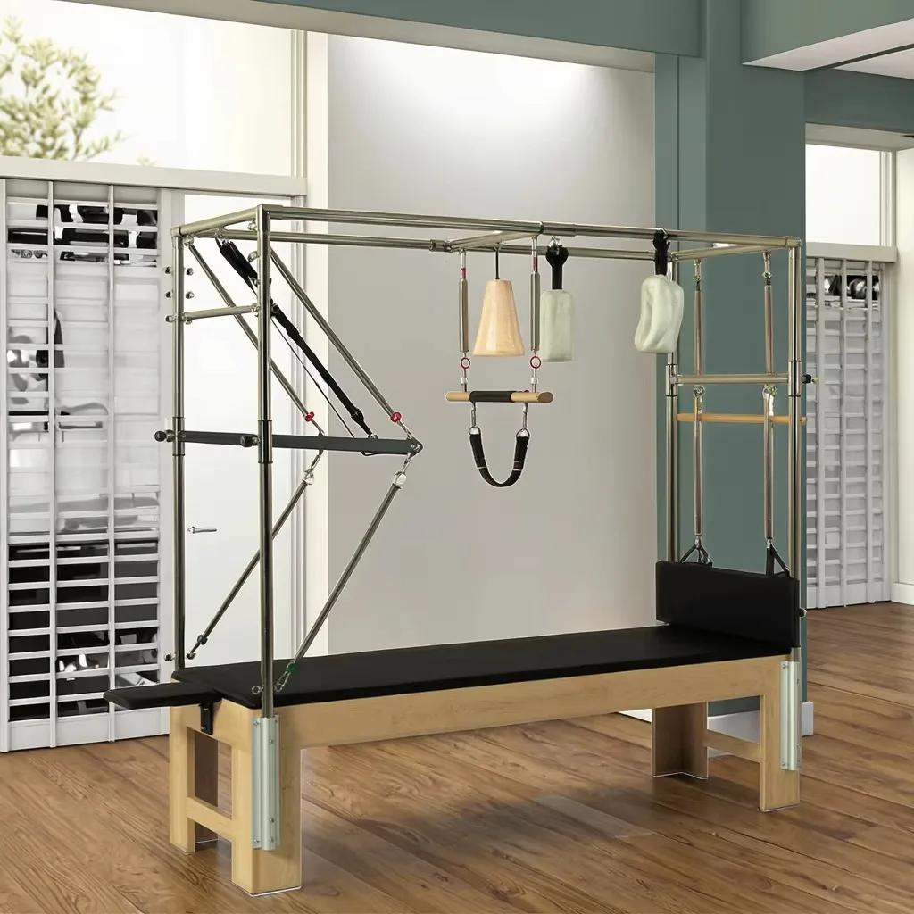 Professional Commercial Yoga Training Exercise Home Fitness Oak Pilates  Reformer Equipment