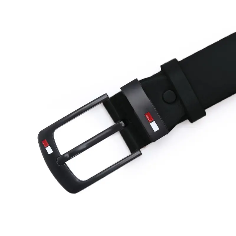 أزياء رجالي بو سبيكة مربع مشبك الأعمال الترفيه أحزمة الشتاء أحزمة سوداء للرجال جان السراويل حزام الخصر #3