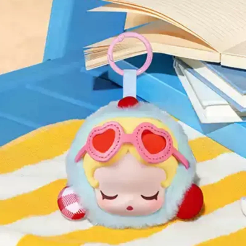 POPMART POP BEAN ISLAND VACATION Series Earphone Case Blind Box Toys Kawaii Anime Action Figure Surprise Mystery Box Dolls Gift