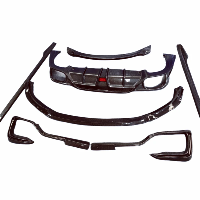 

Абажур для 14-17 дюймов, Модернизированный комплект из углеродного волокна для передних губ и задней губ, противотуманный, с вентиляционным отверстием