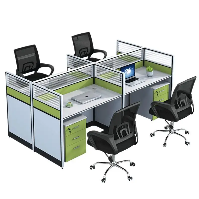 

Office furniture, simple four-person, office screen, card space