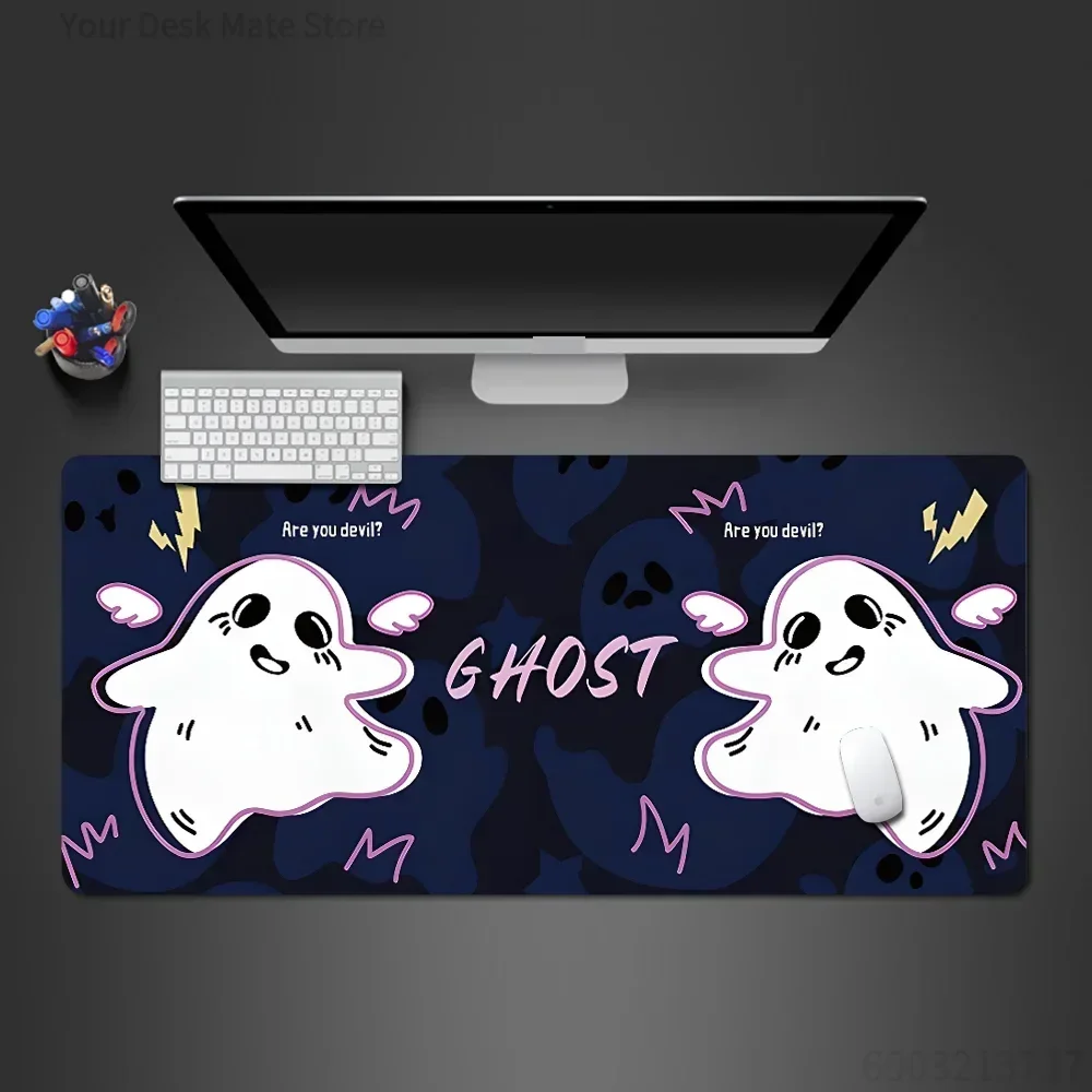 

XXL 4 Mouse Pad DeskMat Rubber Ghost Mouse Pad Large Keyboard Mousepad Kawaii Room Decoration Carpet desk accessories