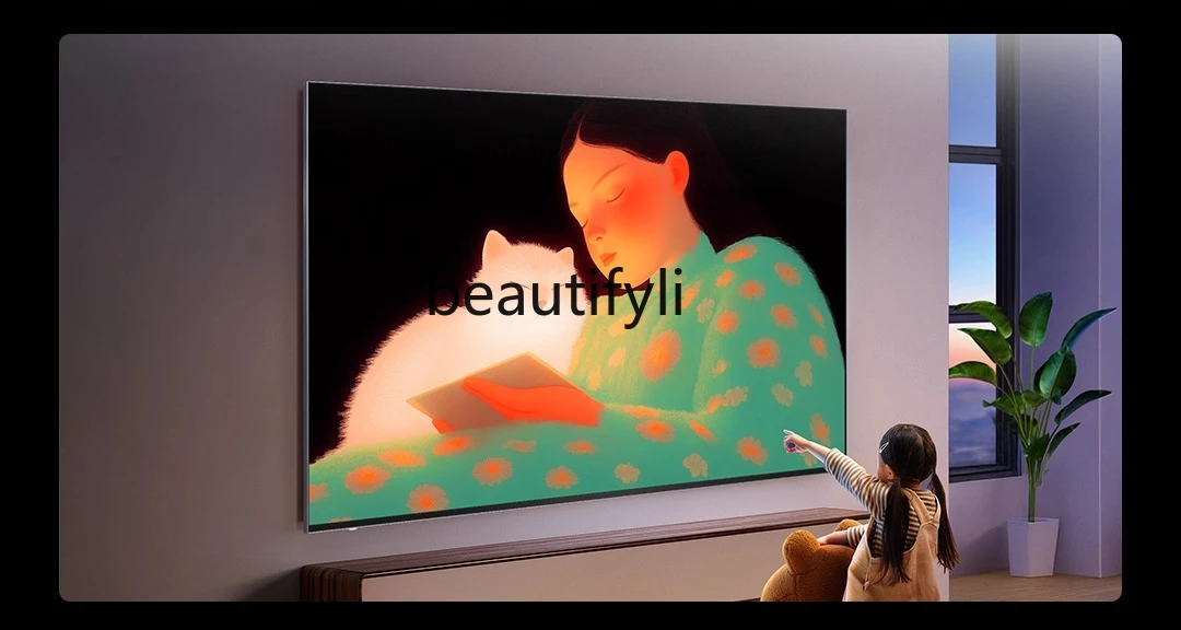 

Sticker wallpaper TV 85 inch seamless wall ultra-thin mural LCD TV