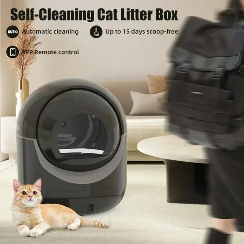 2024 New Style Hot Selling Warehouse WIFI App Control 5G Automatic Intelligent Cat Litter Box Cat Toilet