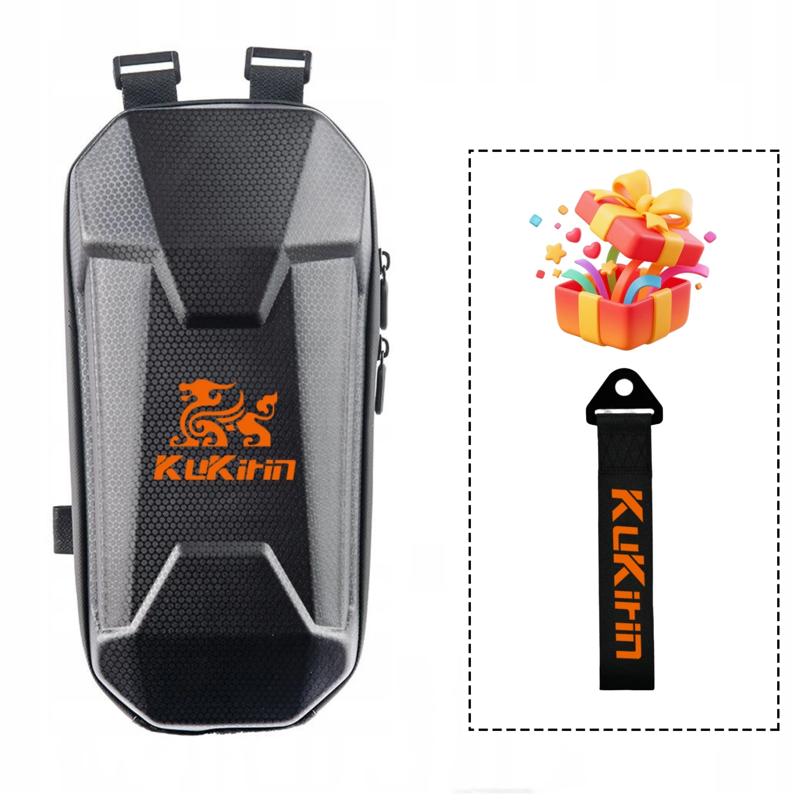 

Kukirin Electric Scooter Front Bag, Dustproof, Heavy-Duty EVA Hard Shell Handlebar Bag with Quick-Release Mount - Large Capacity