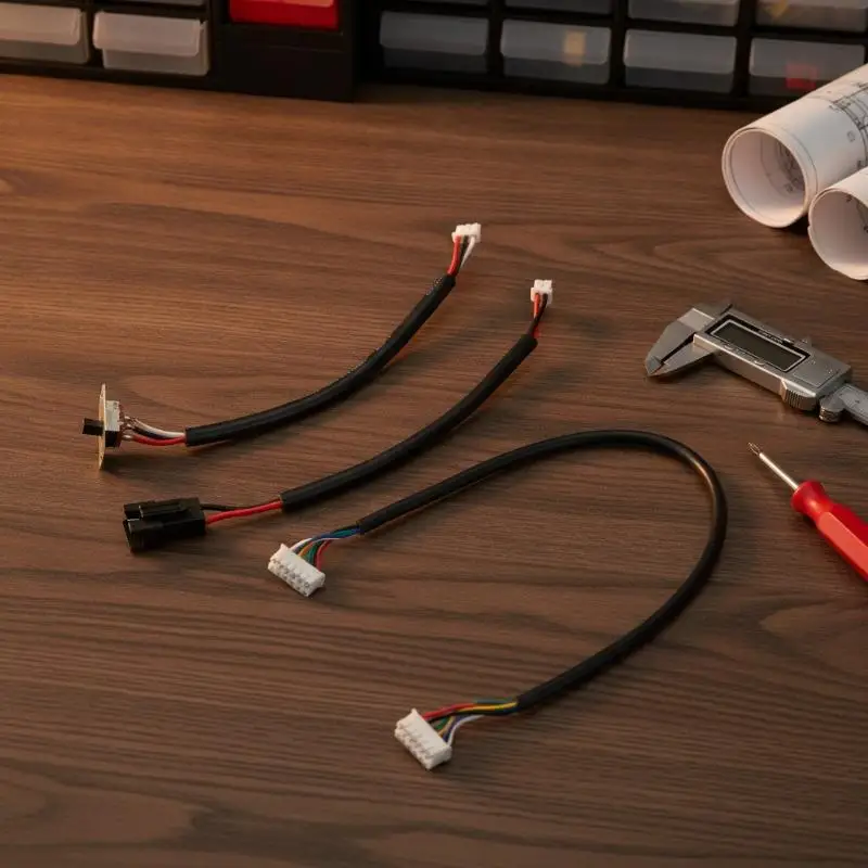 RC Car Wiring Harness Spare Part Safety Insulated Battery Cable Switch Wire Accessory Fit for 1/12 MN82 MN99S2 RC Vehicle