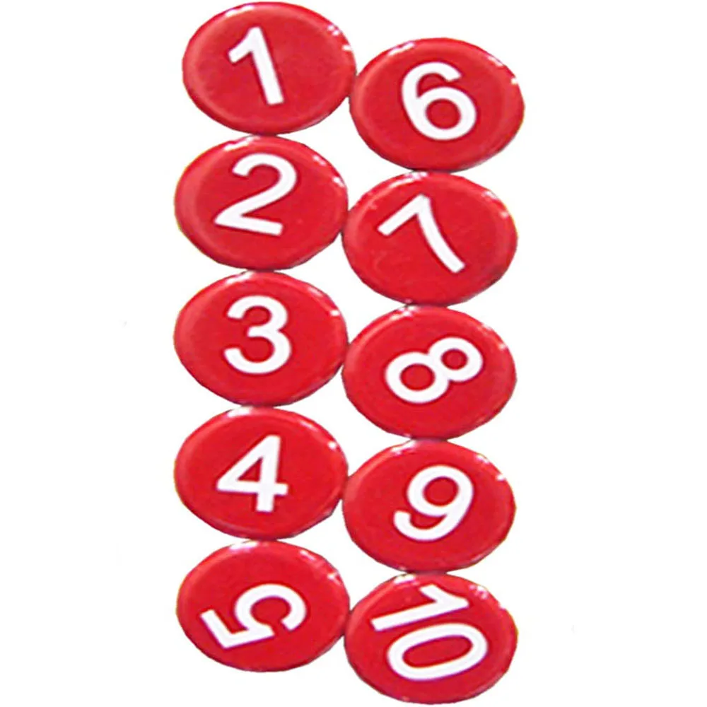 1-10 Arabic Number Round Fridge Magnets Refrigerator Whiteboard Map Calendar Lockers File Cabinets For School Home Office