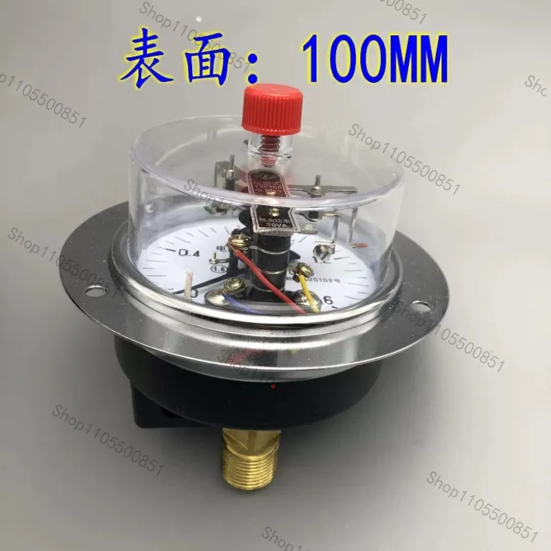 YXC-100 Electromagnetic Auxiliary Axial Side Electric Contact Pressure Gauge Vacuum Gauge 0-1.66mpa Barometer