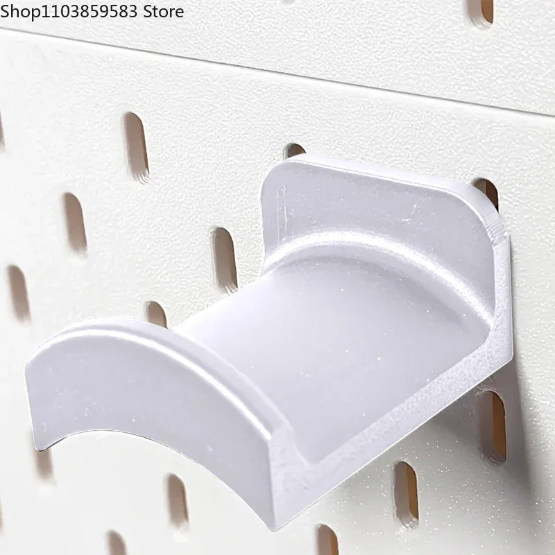 1PCS Plastic Desktop Organizer Wall Headphone Hanger For IKEA Skadis Floating Shelves Multi-Functional Headset Display Stand