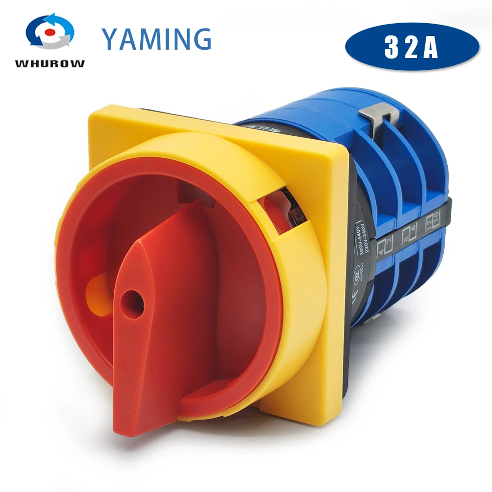 LW26-32GS 5.5N/3 Motor Forward And Reverse Universal Transfer Selector 32A Three Phase OFF-ON Padlock Cam Switch