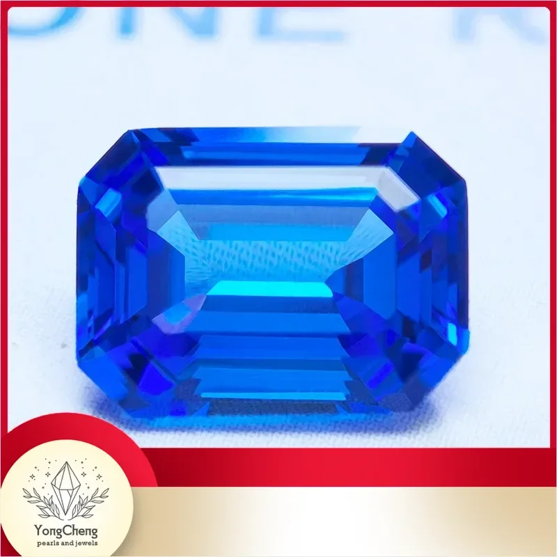 

Lab Grown Cobalt Spinel Emerald Cut Blue Demon Color Charms Gemstones For Diy Jewel Making Material Selectable AGL Certificate