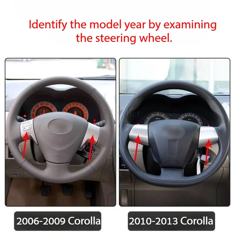 4 Uds para Toyota Corolla 2010 2011 2012 2013 marco de cubierta de Panel de interruptor de Control de elevación de ventana eléctrica