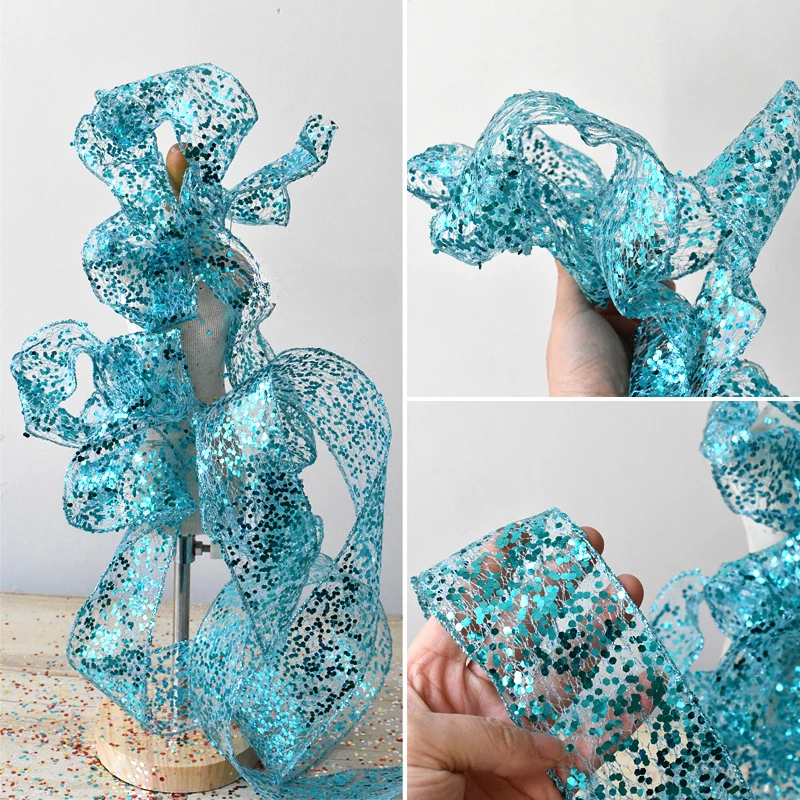 Sky Blue Sequins Ra… - image