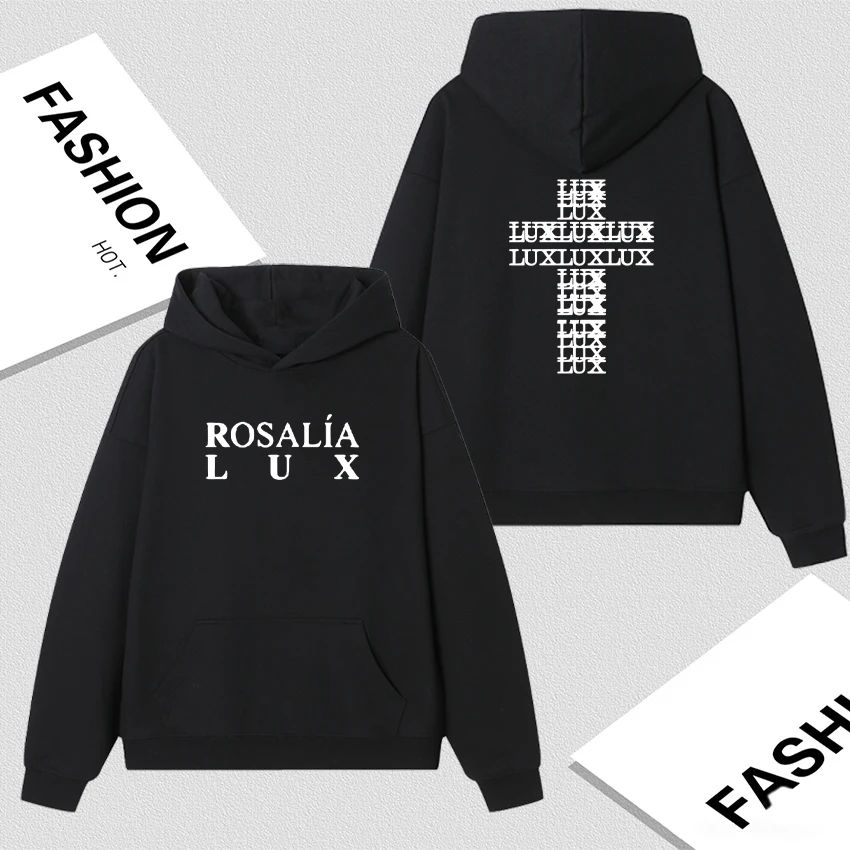 

Rapper Rosalia Lux Tour 2026 New Album Merch Hoodies Men Women Hip Hop Fleece Sweatshirts Fashion Autumn Winter Trendy Pullover