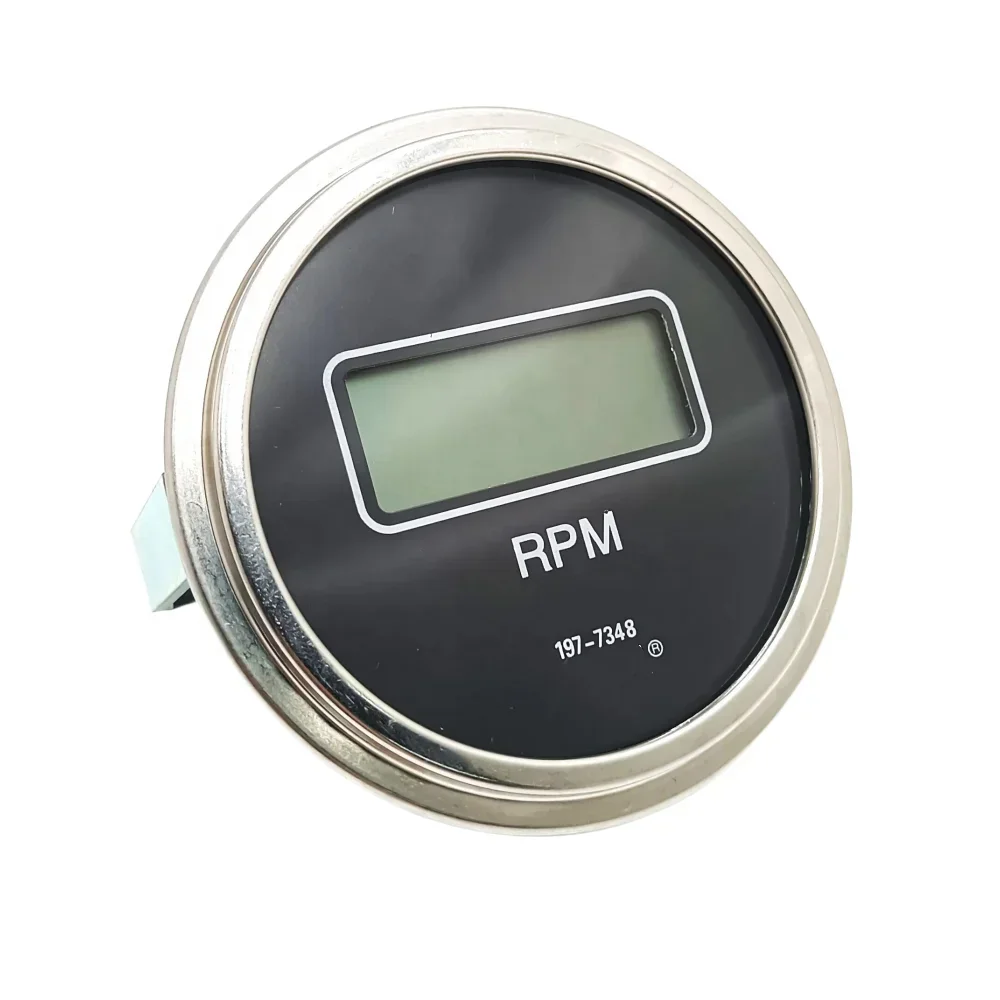 1977348 197-7348 Excavator Tractor Diesel Engine Electronic Universal Digital Speed Gauge RPM Meter Tachometer