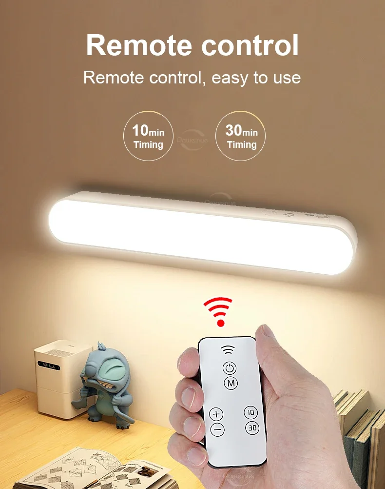 Desk Lamp Rechargeable Wireless LED Touch Sensitive Light Reading Lights With Remote Control Magnetic Mounted In Cabinet Light