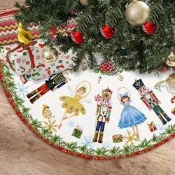 Large Christmas Tree Skirt Vibrant Nutcracker Christmastree Decoration Xmas Ornament Merry Christmas New Year's DIY Decor Props