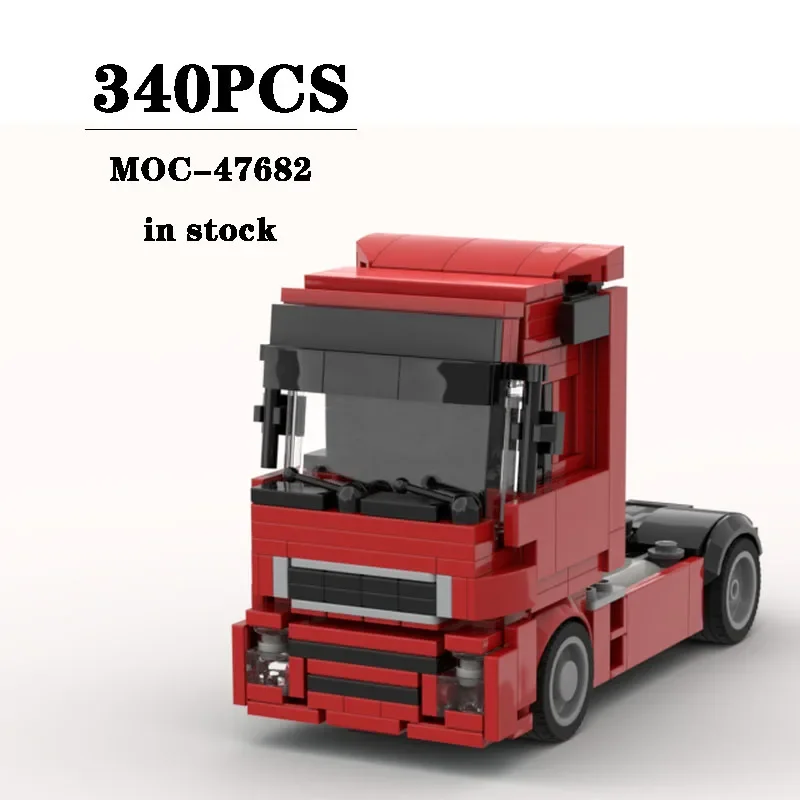 Bouwsteen MOC-47682 Truck Splicing Assemblage Model Ornament 340 Stuks Puzzel Onderwijs Kinderen Verjaardagscadeau Kerst Speelgoed