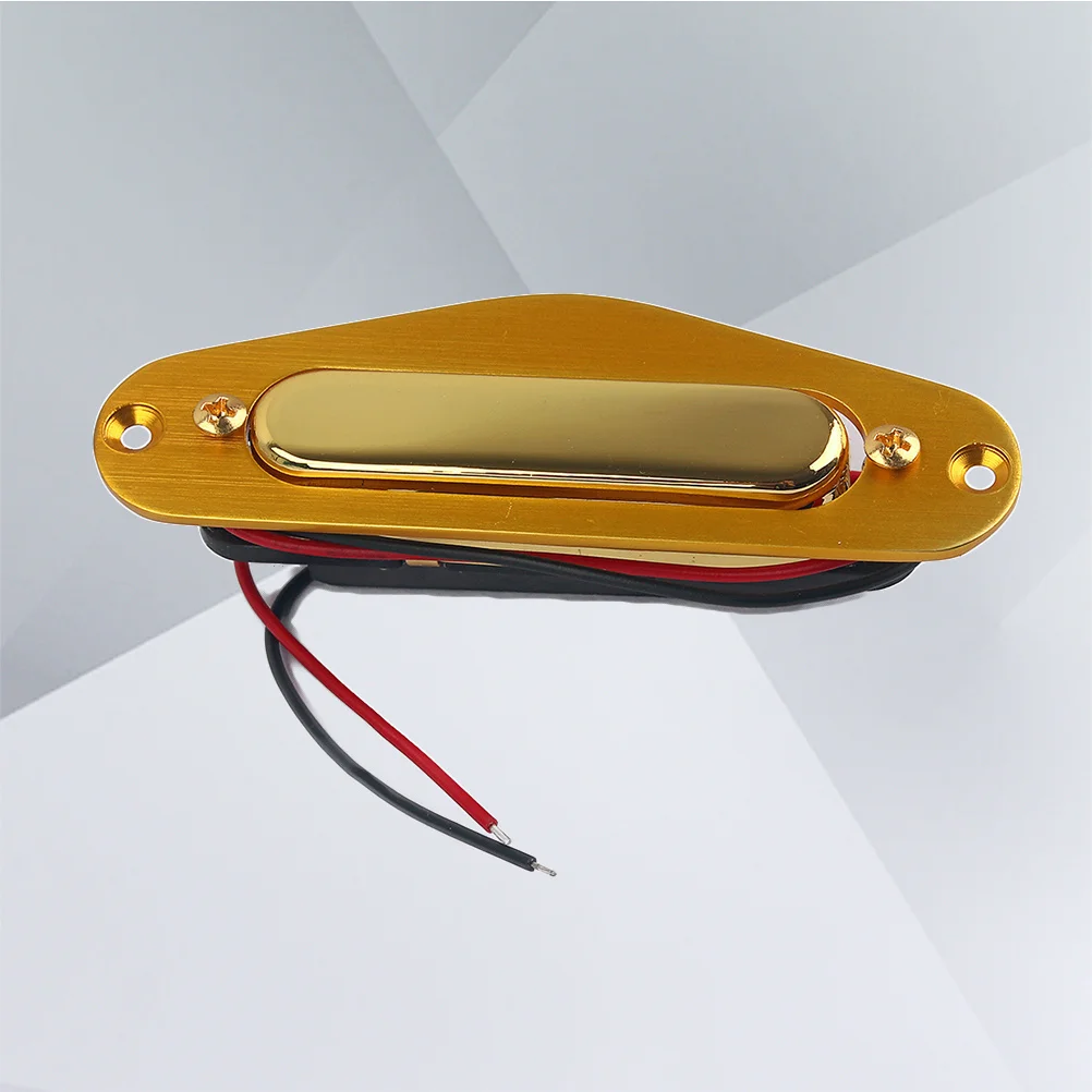 

Gold Plated Frame Single Coil Pickup V Magnet For Style Electric Guitar Bass Replacement Abs Copper