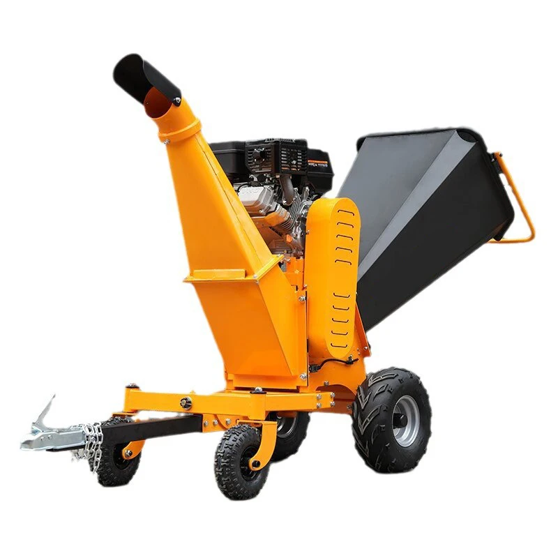 Mobile  Wood Chipper Shredder Machine Towable Garden Branch Leaves Crusher Wood Shredder for Farm Orchard
