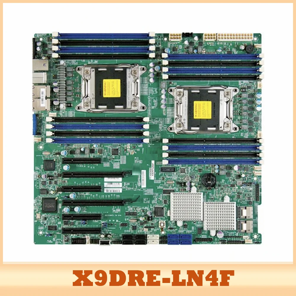 E5-2600 For Supermicro Server Motherboard  Family ECC LGA2011 DDR3 8x SATA2 And 2x SATA3 Ports X9DRE-LN4F