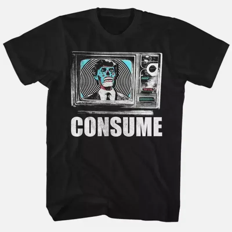 NEW They Live Consume Black T Shirt ALL COLOR S 5XL