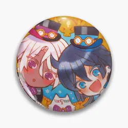 Vanitas And Noe Soft Button Pin Funny Metal Lover Brooch Cute Fashion Collar Gift Jewelry Decor Creative Lapel Pin Cartoon