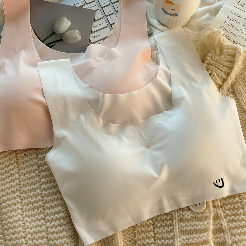 3 قطعة ملابس داخليّة حريمي الحرير الجليد مريحة الجلد ودية اليوغا سترة رياضية الصدرية موضة النوم الصدرية لا الصلب هوب إغلاق المناسب لينة