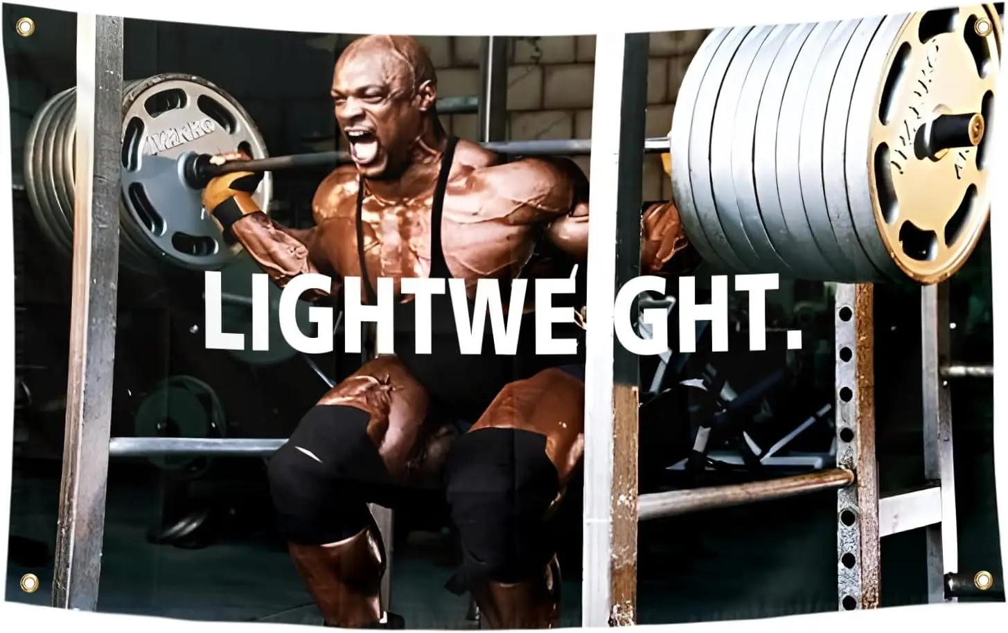 Ronnie Coleman Lightweight Funny Poster Tapestries Durable Man Cave Wall Flag With Brass Grommets 3X5 Feet For College Dorm Room
