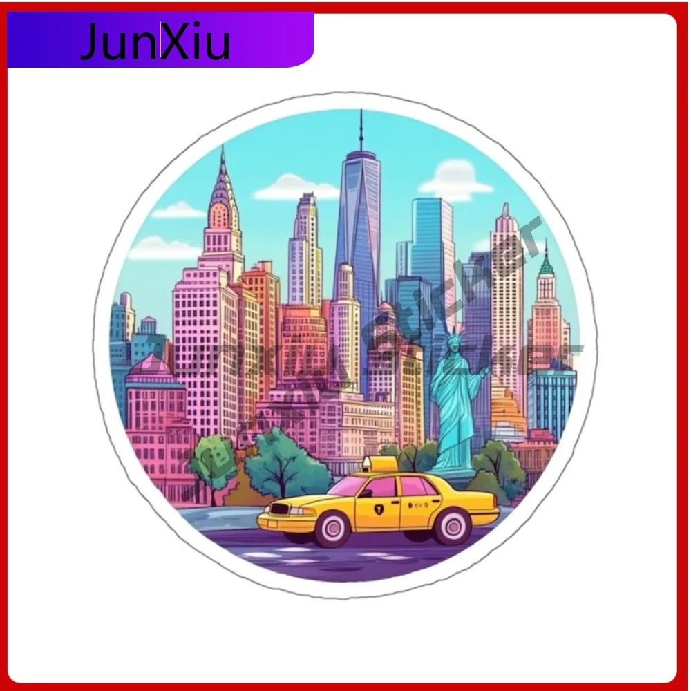 

New York City Travel Sticker Usa Adventure Travel Decal Waterproof Scratch-proof Suitcase Laptop Camper Bodywork Laptop Phone