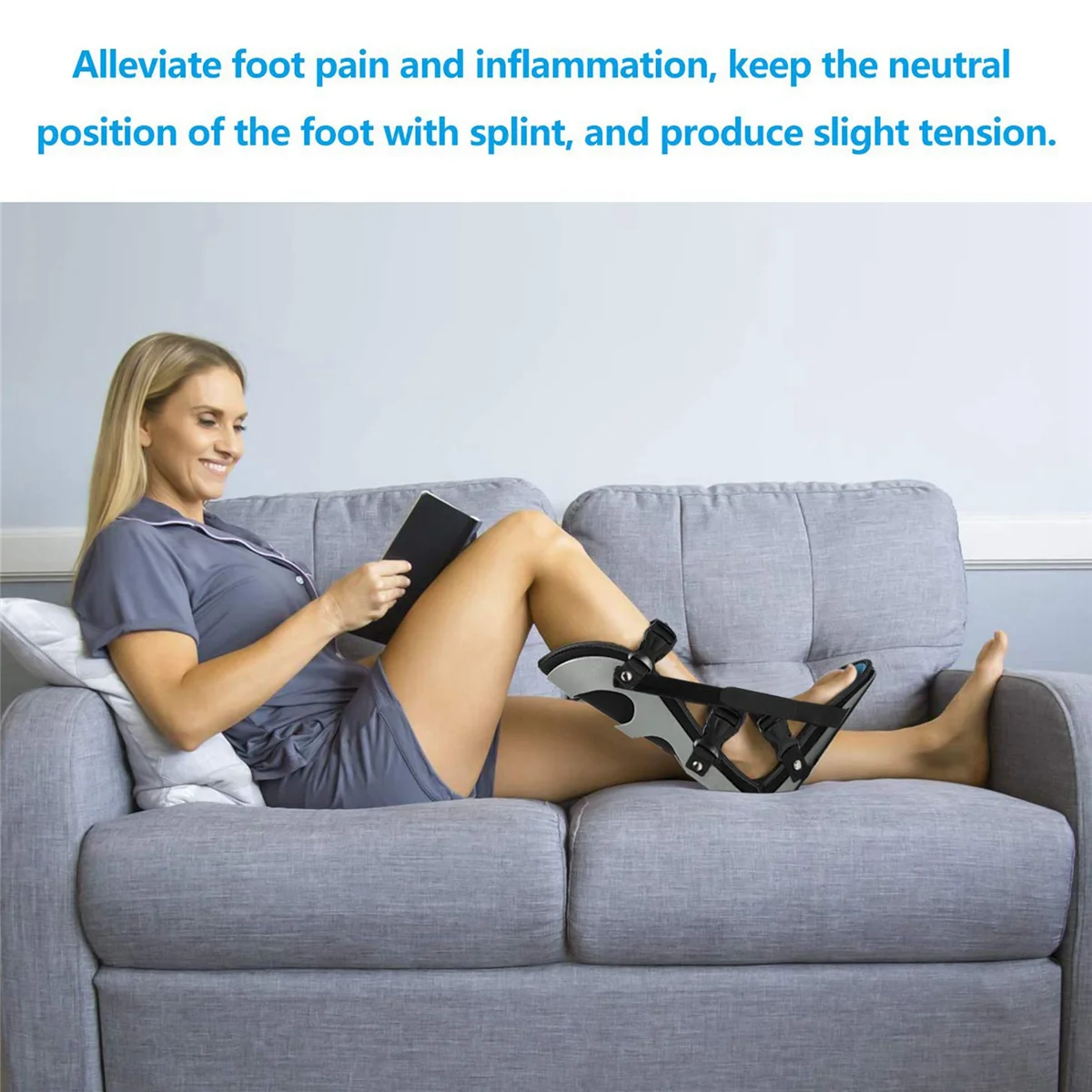 

A43I 4X подошвенный фасциит, ночная шина, поддержка стопы, бандаж для тендинита ботинок для растяжки фасции и теленка, пятка, кость S