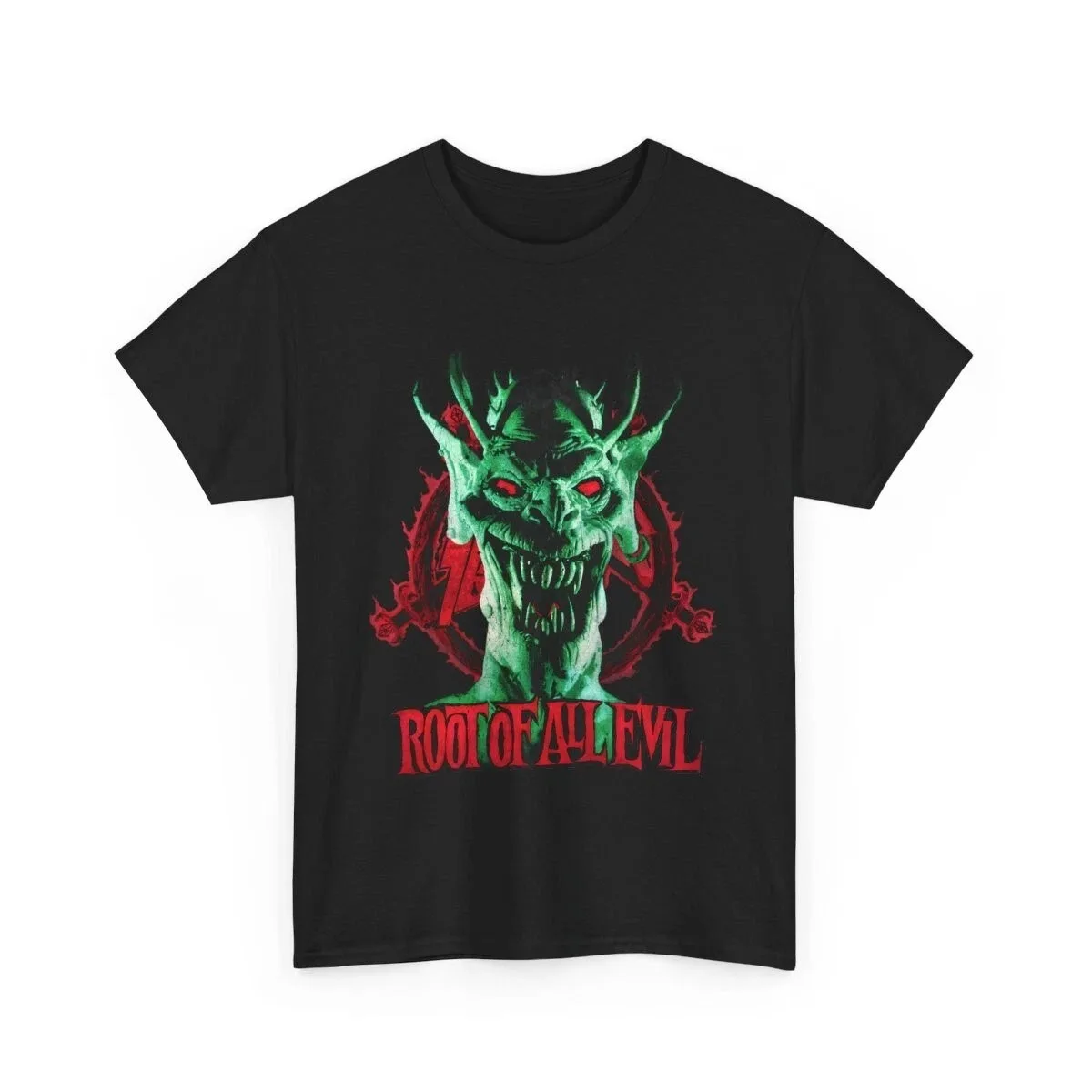 

Summer Slayer Root of All Evil Men T-shirt Black Short Sleeve Sweat-absorbing Fashion European American