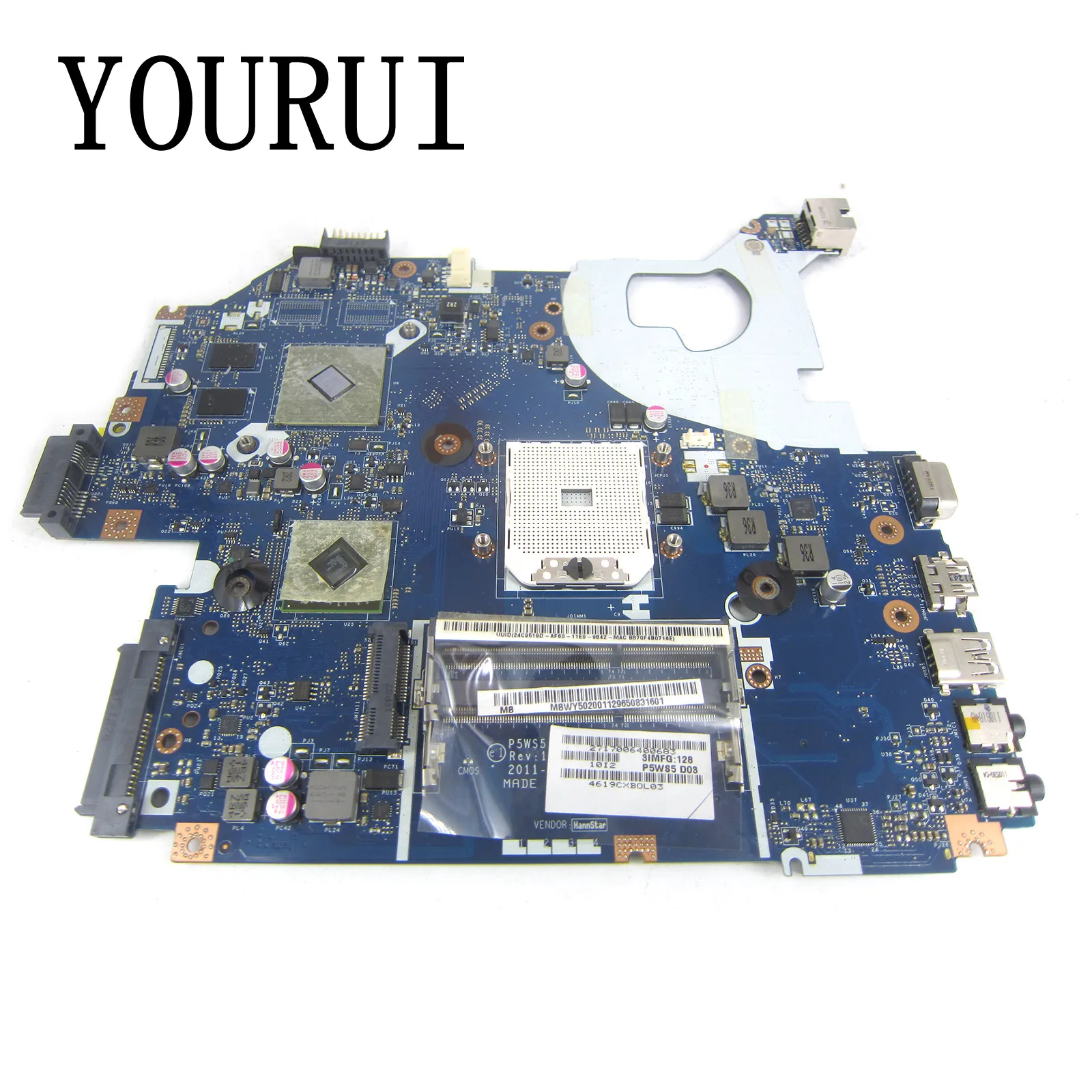 P5WS5 LA-6973P For Gateway NV55 NV55S Laptop Motherboard DDR3 HD 1GB GPU Mainboard