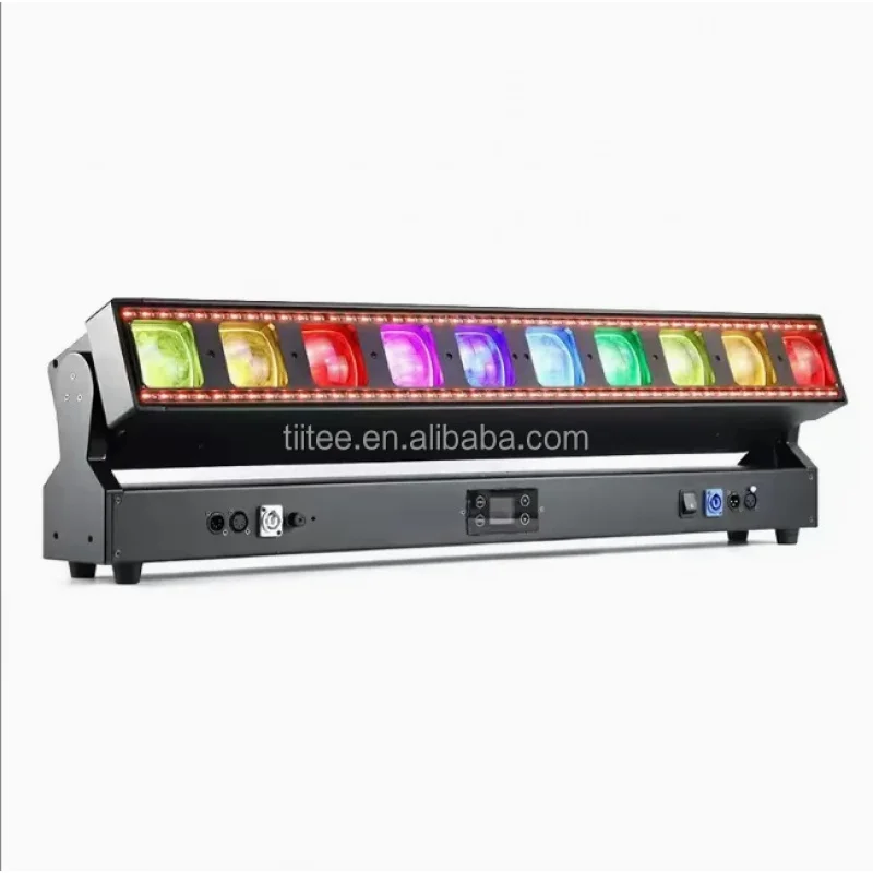 

Tiitee TT1060 LED 10*60W RGBW Pixel Zoom Matrix Beam Wash Moving Head Bar Light Stage Light