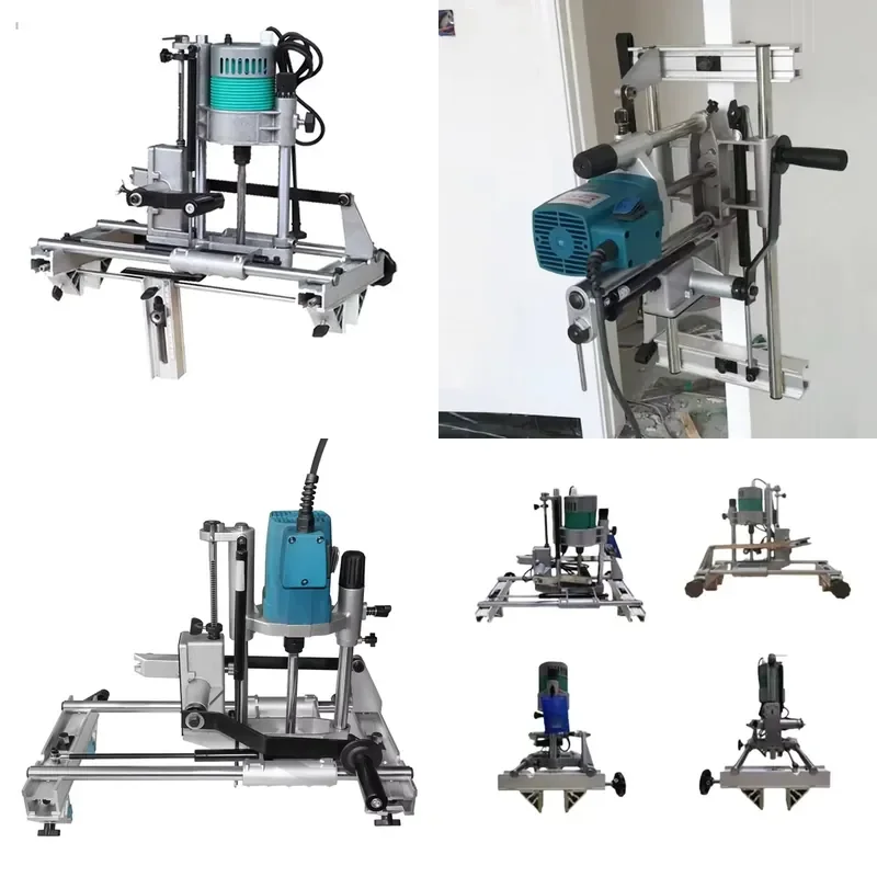 Professional Portable Mortiser and Drill for Woodworking on Door Holes with Chisel Bits - Wood Mortiser Machine