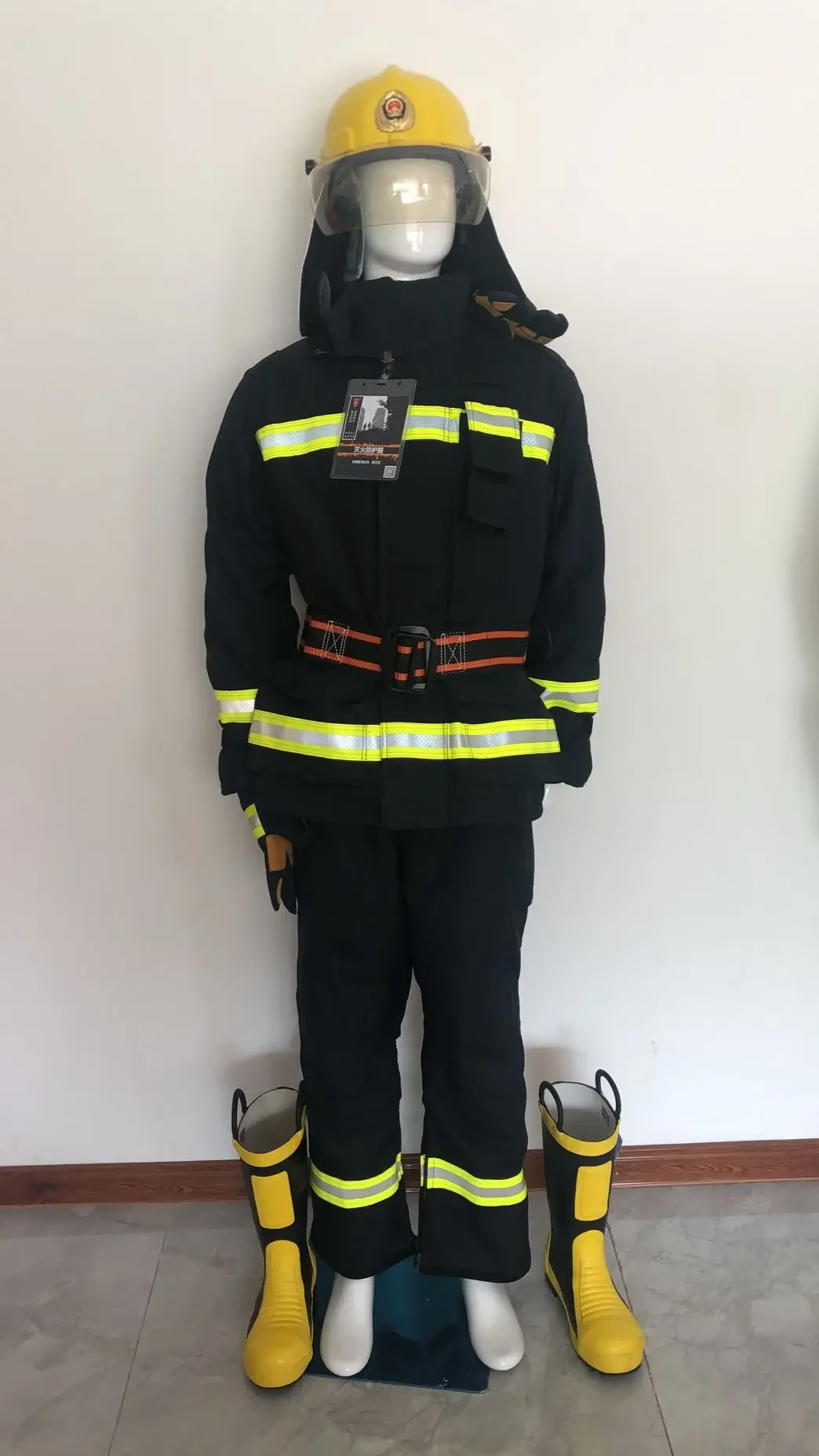 Traje de seguridad para bombero, protección contra incendios, estándar CE, tipo DRD