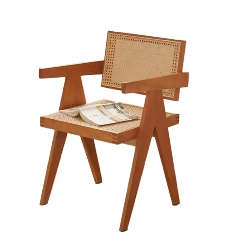 Nordic solid wood dining table all solid wood long strip household simple ash wood Japanese log wind