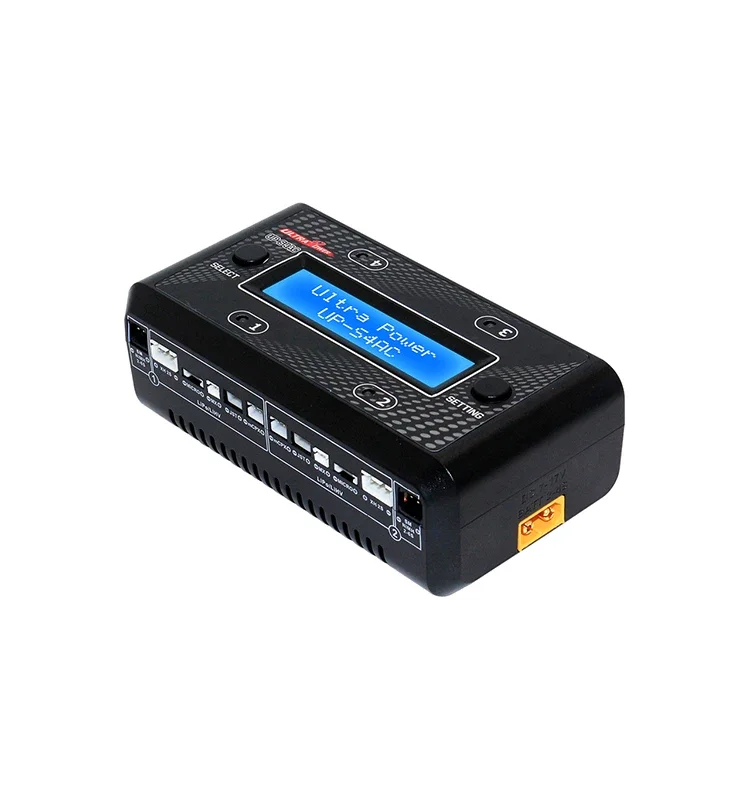 ULTRA POWER UP-S4AC Battery Charger LCD Digital Display 4x7W 1A AC DC Charger for 1S-2S LiPO/LiHV 2S-6S NiMH/NiCd Battery