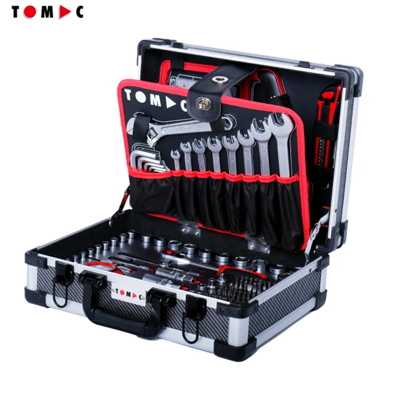 TOMAC 180 Pcs. Customized Professional Universal Repair Other Multi Hand Tool Sets with Alu case Delivery From Europe